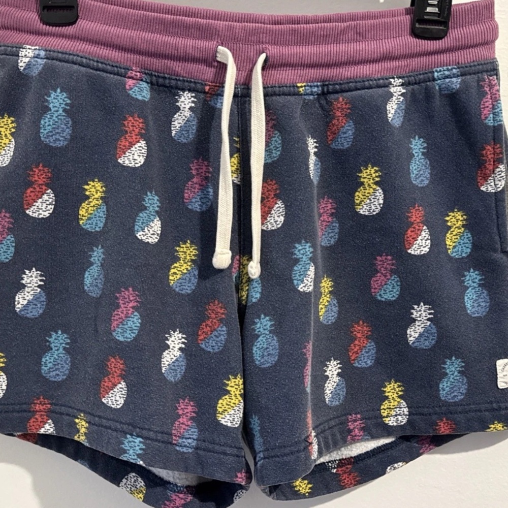 Chubbies Pineapple Drawstring Elastic Waist Shorts Sweat Sz Small 5" Inseam
